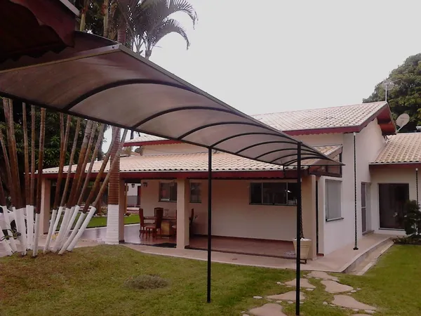 Toldo reto para residência
